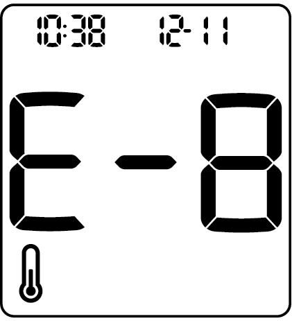 E-8: Temperature error